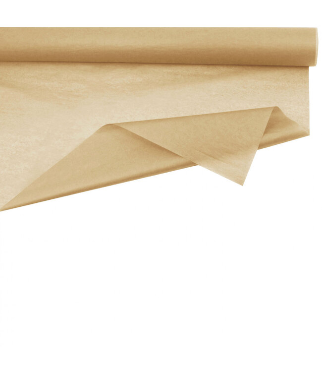Papier taupe en rouleau soie | Largeur 75 centimètres | Longueur 50 mètres | 28 grammes/m² | À l'unité