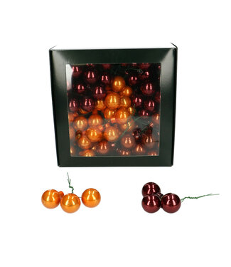 4A Brown pearl-coloured Christmas bauble | Diameter 25 millimetres | Per 144 pieces