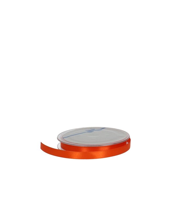 Ruban satin orange | Largeur 10 millimètres | Longueur 25 mètres | À l'unité