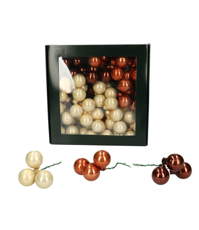 Mixed Colours Christmas bauble | Matte and shiny baubles | Diameter 25 millimetres | Available to order per 144 pieces