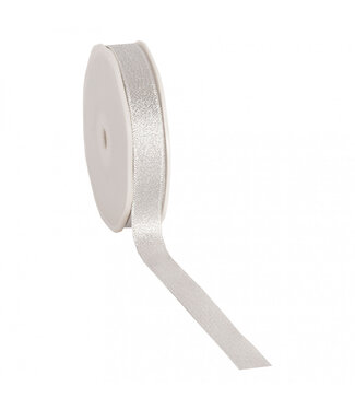 4A Silver Christmas Ribbon Flare | Width 15 millimetres | Length 20 metres | Per piece