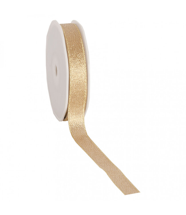 Gold Christmas Ribbon Flare | Width 15 millimetres | Length 20 metres | Available for individual purchase