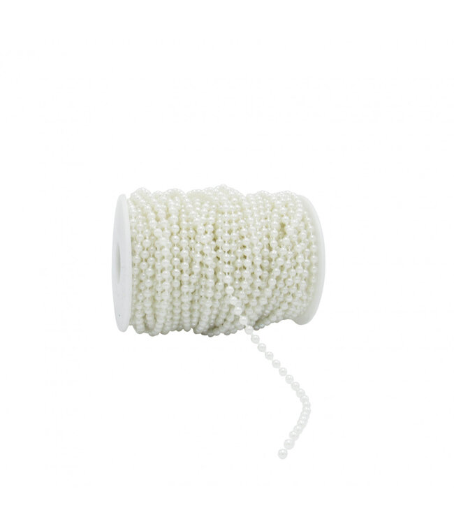 Natural white pearl garland | Diameter 4 millimetres | Length 20 metres | Available per piece