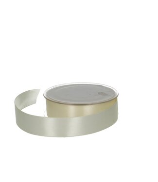 4A Ruban satin couleur crème | Largeur 25 millimètres | Longueur 25 mètres | Par pièce