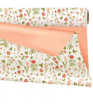 4A Two-tone matte floral motif film on roll | Width 80 centimetres | Length 25 metres | Per piece