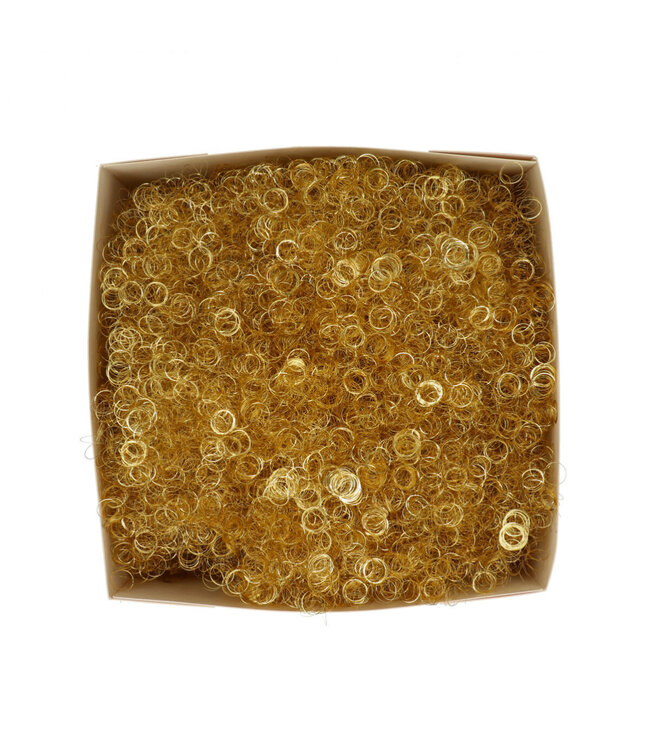 Gold-coloured angel hair deco | Weight 200 grams | Available per piece