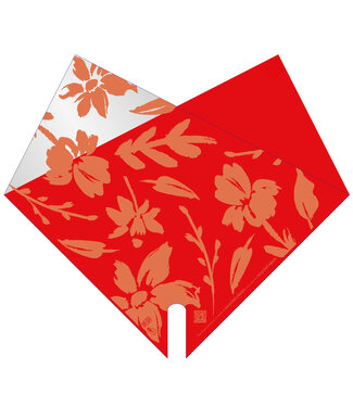 4A Housses Rouges Elynn | Plastique recyclé PCR | Dimensions 40 x 40 centimètres | Par 50 pièces