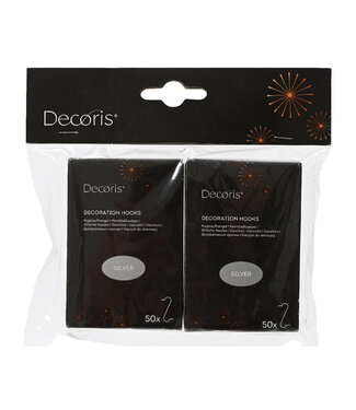 4A Silver-coloured Christmas bauble hooks | Per 100 pieces