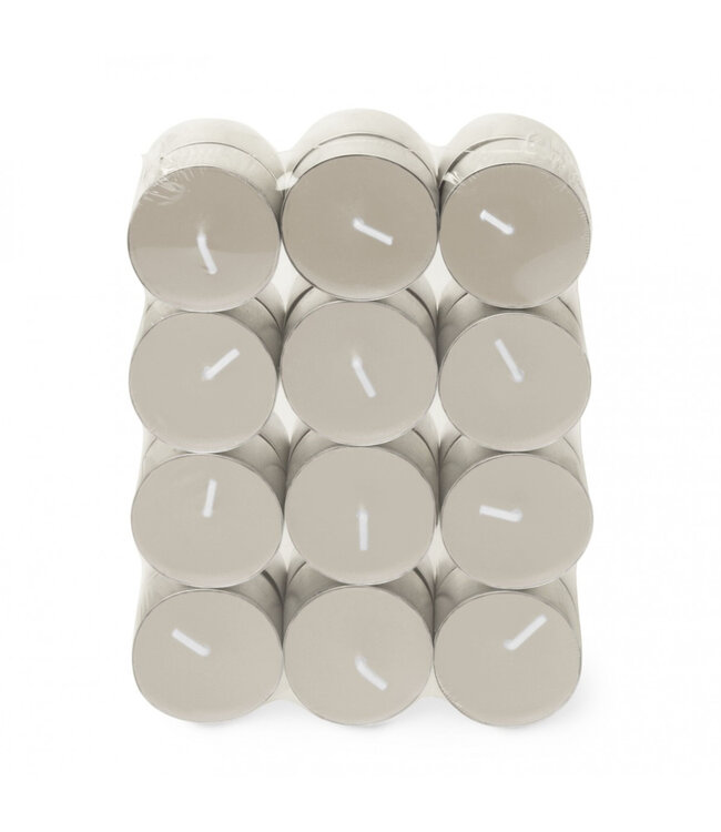Grey scented candle tealight votive tomorrow | Available to order per 24 pieces