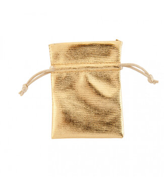 4A Gold-coloured bags Shiny | Size 7 x 10 centimetres | Per 10 pieces