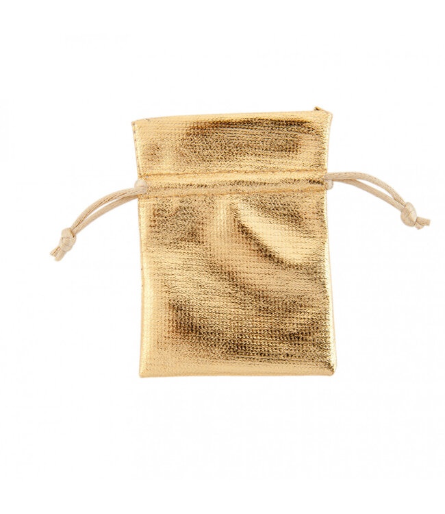 Gold-coloured bags Shiny | Size 7 x 10 centimetres | Available to order in sets of 10