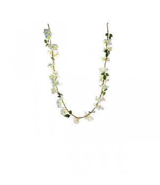 4A Guirlande décorative de fleurs artificielles Camuna Blossom bleu clair | Longueur 150 centimètres | Par pièce