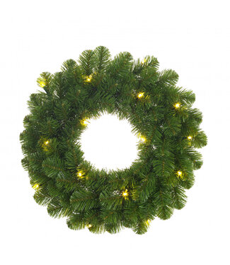 4A Couronne LED verte | Diamètre 45 centimètres | 20 lumières | Par pièce