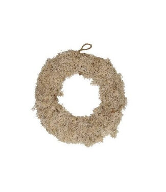 4A Cream reindeer moss wreath | Diameter 20 centimetres | Per piece