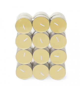 4A Bougie parfumée beige chauffe-plat sourire | Par 24 pièces