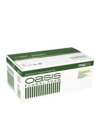 4A Bloc standard de mousse florale OASIS verte | Dimensions 23 x 11 x 8 centimètres | Par 35 pièces