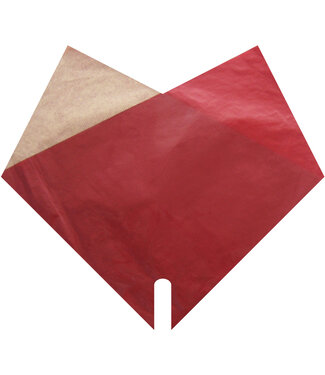 4A Housses Rouges Double Kraft | Dimensions 35 x 35 centimètres | Par 50 pièces