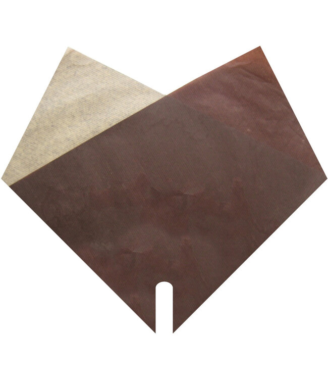 Dunkelbraune Hüllen Double Kraft | Größe 35 x 35 Zentimeter | Pro 50 Stück bestellbar