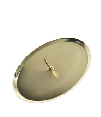 4A Gold-coloured candle holder | Diameter 8 centimetres | Set of 4 pieces