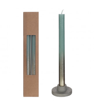4A Light green candle gold spray | Diameter 2.1 centimetres | Length 25 centimetres | Per 2 pieces