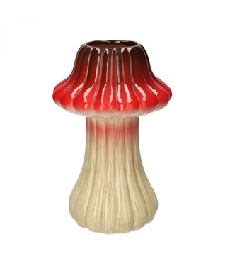 4A Bordeaux red mushroom vase | Diameter 8 - 18 centimetres | Height 28.5 centimetres | Per piece