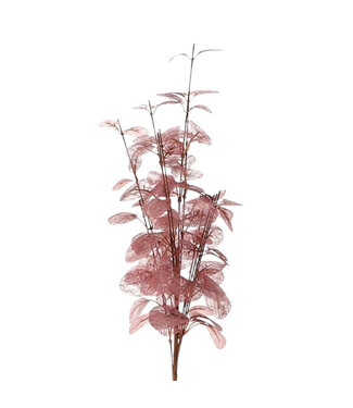 4A Branche d'eucalyptus rose fleurs artificielles | Longueur 40 centimètres | Par pièce