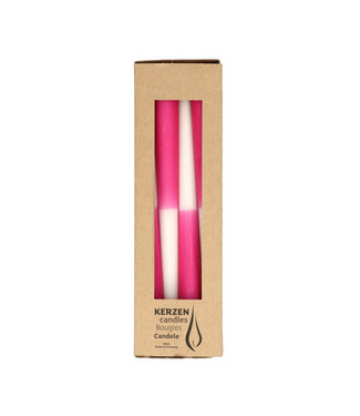 4A Bougie fuchsia dip dye | Diamètre 2,3 centimètres | Longueur 25 centimètres | Par 4 pièces