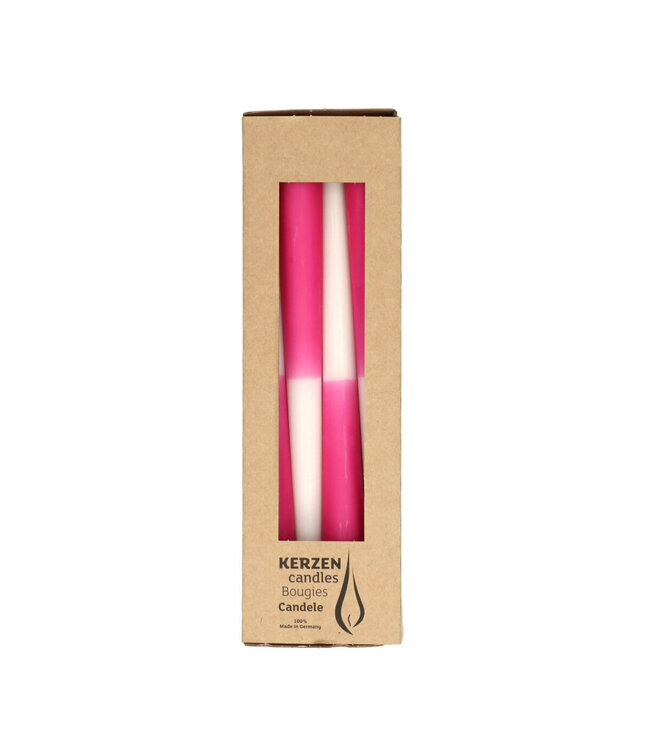 Fuchsia candle dip dye | Diameter 2.3 centimetres | Length 25 centimetres | Available to order in sets of 4