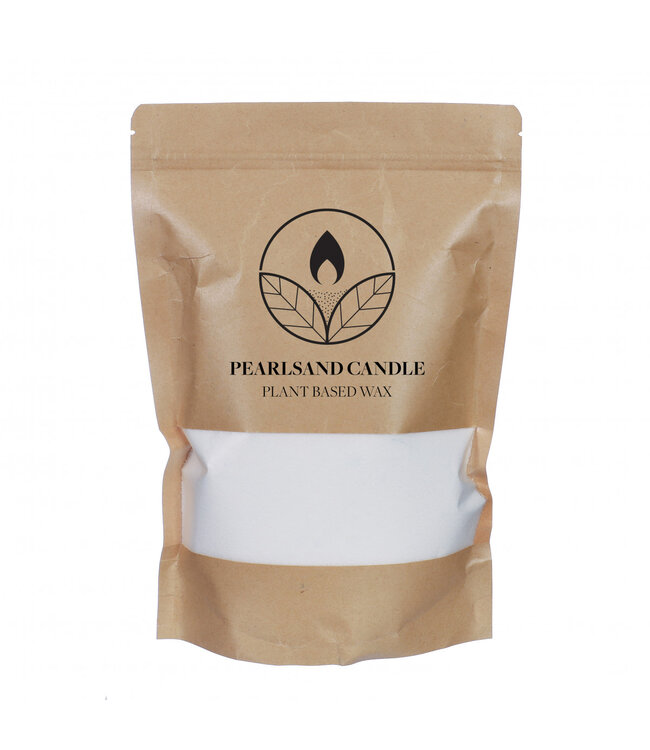 Naturellement, cire de perle blanche Pearlsand + 4 mèches | Poids 400 grammes | À commander à l'unité