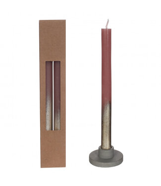 4A Old rose candle gold spray | Diameter 2.1 centimetres | Length 25 centimetres | Per 2 pieces