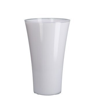 4A Vase en plastique Fizzy blanche naturelle | Diamètre 20 centimètres | Hauteur 35 centimètres | Par pièce