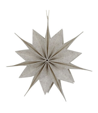 4A Cream-coloured felt star hanger | Diameter 40 centimetres | Thickness 7 centimetres | Per piece