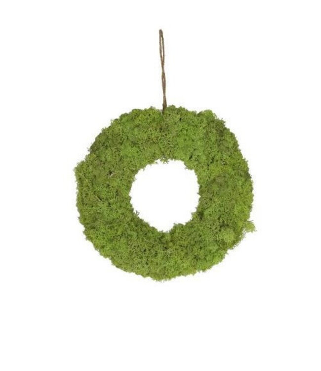 Groene rendiermos krans | Diameter 20 centimeter | Per stuk te bestellen