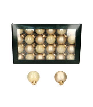 4A Boule de Noël couleur champagne | Boules mates et brillantes | Diamètre 40 millimètres | Par 48 pièces