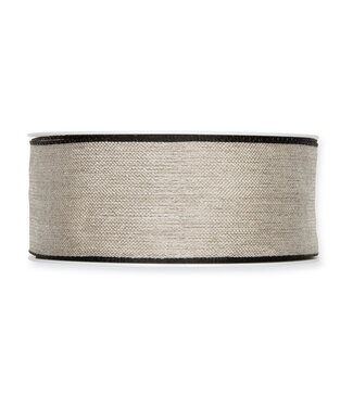 4A Black linen ribbon | Width 40 millimetres | Length 20 metres | Per piece