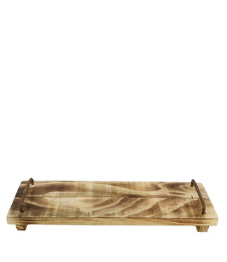 4A Plateau en bois brun Sturdy | Dimensions 50 x 14 x 7 centimètres | Par pièce