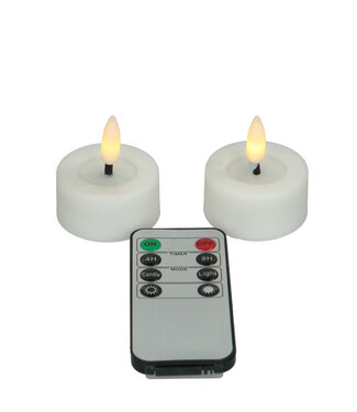 4A Bougie LED Naturelle Blanche chauffe-plat | Par 2 pièces