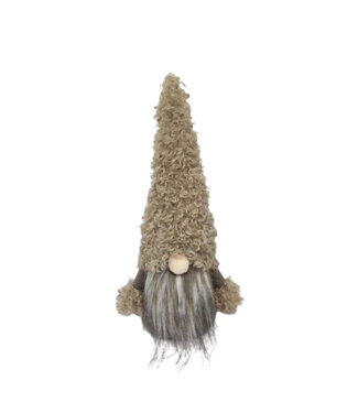 4A Décoration de gnome de Noël marron | Diamètre 11 centimètres | Hauteur 41 centimètres | Par pièce