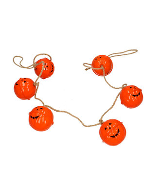 4A Orange pumpkin Halloween garland deco | Width 6 centimetres | Length 90 centimetres | Per piece