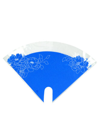 4A Blaue Hüllen Moon Kraftlook Blumen | Größe 30 x 30 Zentimeter | Pro 50 Stück