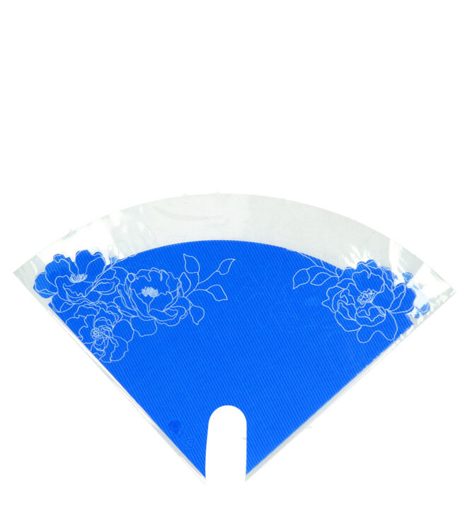 Blaue Hüllen Moon Kraftlook Blumen | Größe 30 x 30 Zentimeter | Pro 50 Stück zu bestellen