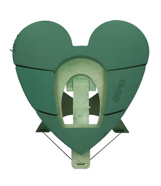 4A Green Oasis floral foam Bioline urn heart | Dimensions 60 x 60 x 5.5 centimetres | Per piece
