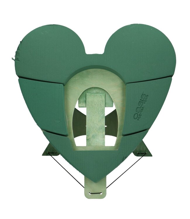 Green Oasis floral foam Bioline urn heart | Dimensions 60 x 60 x 5.5 centimetres | Available to order individually