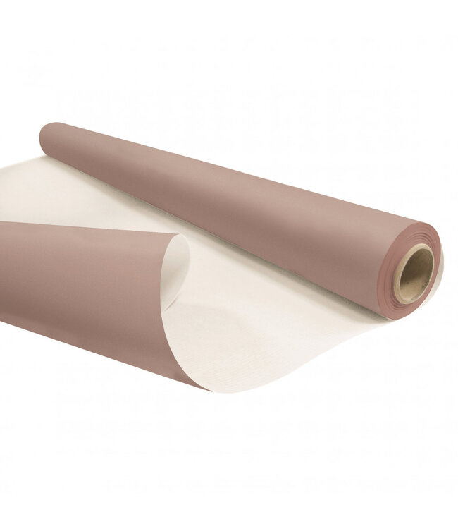 Papier écologique imperméable vieux rose en rouleau | Largeur 80 centimètres | Longueur 25 mètres | À commander à l'unité