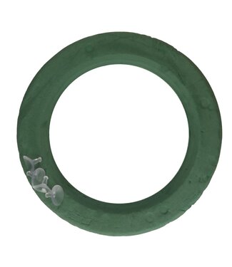 4A Couronne en mousse florale verte Bioline | Diamètre extérieur 44 centimètres | Diamètre intérieur 30 centimètres | Par pièce