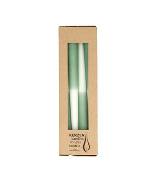 4A Bougie vert menthe dip dye | Diamètre 2,3 centimètres | Longueur 25 centimètres | Par 4 pièces