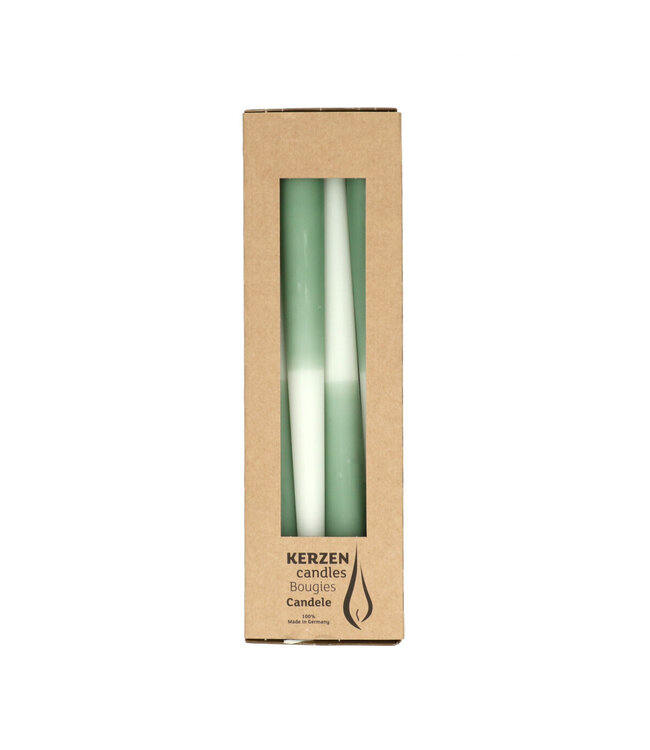 Bougie vert menthe dip dye | Diamètre 2,3 centimètres | Longueur 25 centimètres | À commander par 4 pièces