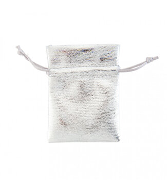 4A Silver-coloured bags Shiny | Size 7 x 10 centimetres | Per 10 pieces