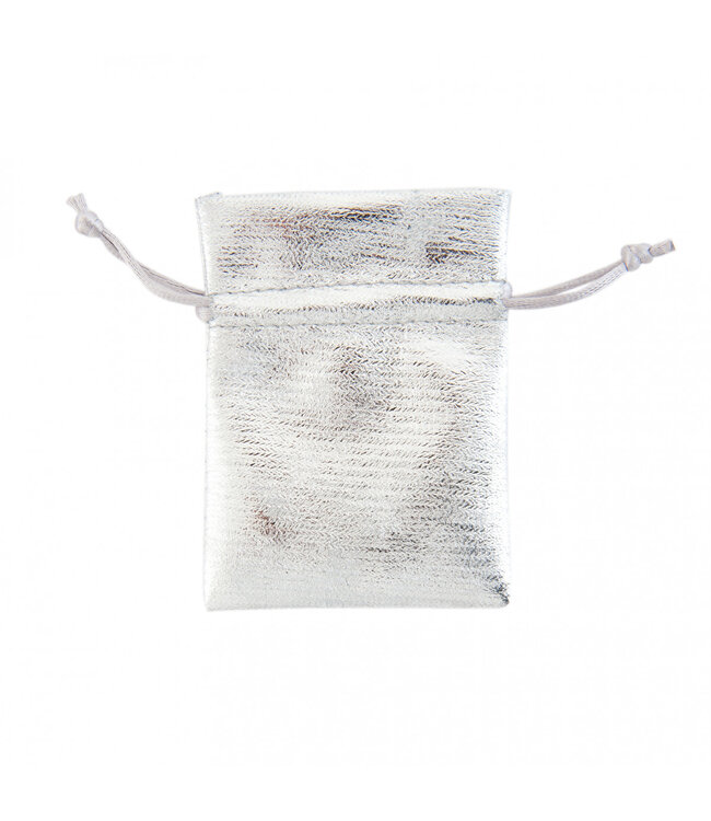 Silver-coloured bags Shiny | Size 7 x 10 centimetres | Available to order in sets of 10