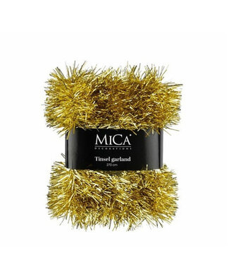 4A Guirlande de Noël dorée décoration de Noël | Diamètre 7 centimètres | Longueur 270 centimètres | Par pièce